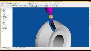 Powermill 2017 - обработка шестерни , замена сферической фрезы на концевую