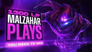 1300LP Malzahar: How This Challenger Dominates Mid Lane!