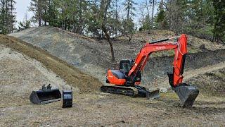 The new Kubota KX 080 4 goes to work for the first time