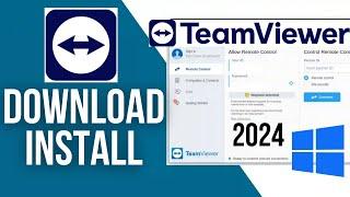 How to install TeamViewer in Windows 11 /10 (2024) | Download TeamViewer in Laptop PC