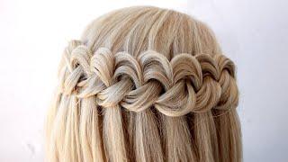 Knot Waterfall Braid Step by Step | Hair tutorial by Another Braid #shorts