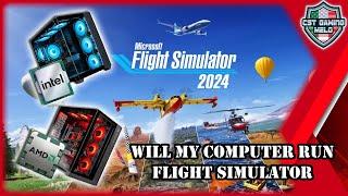 Will my Computer be able to handle Microsoft Flight Simulator 2024? | PC Specs and more! #msfs2024