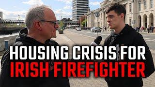 Irish gov't silent as firefighter, veteran battles homelessness