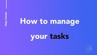 How to manage your tasks in Flozy