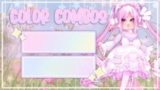 10 aesthetic color combos you MUST try! || Royale High || FaeryStellar