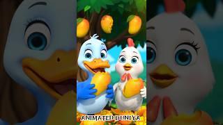 Hen and Duck Plant a Mango Tree #ai #hen #duck #tree #trending