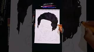 |stencil drawing of sachin || SACHIN | stencil art||stencil world|