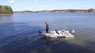 Christian pitching docks on Lake Sinclair