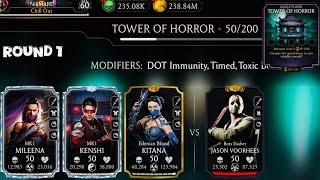 Tower of Horror Boss Battle 10,30 & 50 Fight + Reward MK Mobile 2024 | MK1 Mileena & MK1 Kenshi