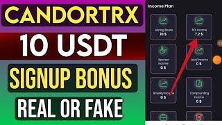 candortrx signup bonus 10$ | candortrx real or fake full review by jalees online