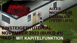 Guide / Ratgeber für Anfänger und Neueinsteiger Project Zomboid 2023 - Der erste Tag Tutorial