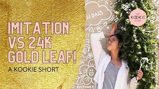  Imitation Gold Leaf vs 24k Gold Leaf!!  | A Kookie Short
