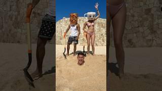 BALLERINA CAPPUCCINA BURIED ME IN SAND!