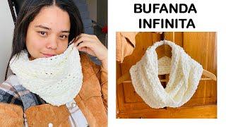 BUFANDA INFINITA A CROCHET (MUY FÁCIL) paso a paso ‼️