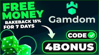 GAMDOM PROMO CODE "4BONUS" FREE MONEY 15% RAKEBACK for 7 DAYS (gamdom promo code 2025)