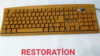 I Restored This Yellowed Keyboard My - Retro ( Restarosyon sararmis klavye ) Windows#restoration