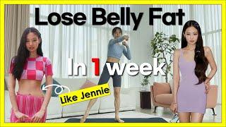 하루 10분! 블랙핑크 제니 11자 복근 보장 운동 루틴 | The Best Standing Exercises for Hanging Belly Fat