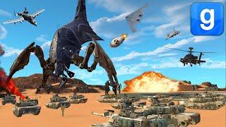 Modern Military VS Mass Effect Reaper Destroyer SNPC Fight Garry's Mod