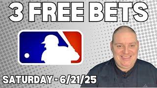 Saturday 3 Free Betting Picks & Predictions - 6/21/25 l Craig's Picks & Predictions