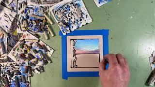 Harry Boardman   timelapse of Sunrise Daytona Beach   painting process