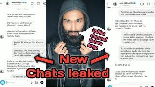 Amir Siddiqui Instagram new Chats leaked || Dhamki for Hacking Instagram and Deleting videos ||