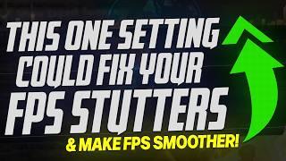 This ONE setting could FIX YOUR FPS Stuttering & Make Games WAY SMOOTHER! *BIG UPDATE* 