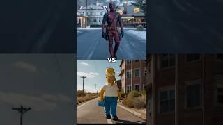 Deadpool vs Super Mario vs The Simpsons (Homer, Bart, Marge, Burns, Ned Flanders, Crusty the Crown)