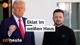 Streit mit Trump: Was der Eklat für die Ukraine bedeutet | heute journal