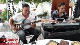 Liên khúc lý - tấn đủ đờn guitar cổ - ngắm hoa Lệ rơi đờn organ #tâncổtấnđủ