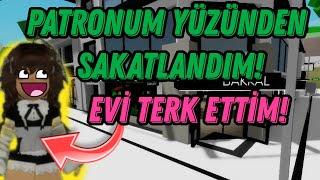 PATRONUM YÜZÜNDEN SAKATLANDIM !  EVİ TERK ETTİM!  ROBLOX BROOKHAVEN RP