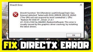 FIX FIFA 23 DirectX Function Error | DXGI ERROR DEVICE HUNG & DXGI ERROR DEVICE REMOVED Error