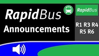 SkyTrain Announcements - RapidBus Announcements [NEW] ft. R6 Scott Road RapidBus