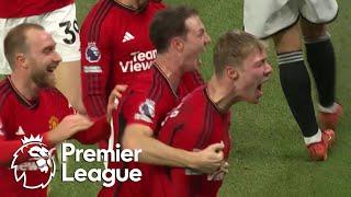 Rasmus Hojlund stuns Aston Villa to give Manchester United 3-2 lead | Premier League | NBC Sports