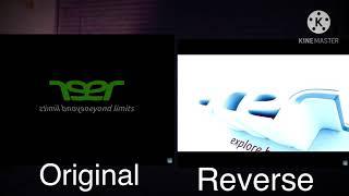 Acer Logo Effects Comparison (Original Vs. Reverse)