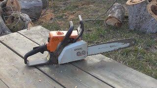 Бензопила Stihl MS180 запуск после долгого простоя