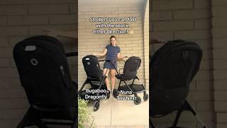 Bugaboo Dragonfly VS Nuna Triv Next Stroller Folds! Which one do you like best? #stroller #fold