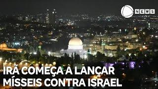 Irã começa a lançar mísseis contra Israel