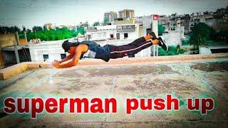 How to do Superman push up  tutorial./manish fitness