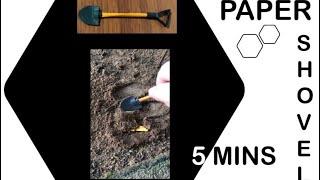 Easy Origami Shovel in 5 mins | How to make paper shovel