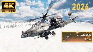 War Thunder Ah-64a GR - One of Best Helicopter [Premium] - 2023 4k Heli Gameplay 2024