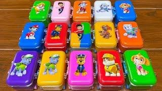 PAW PATROL: Making Mini Suitcases Slime With Candies: Chase, Marshall,...Satisfying ASMR Video