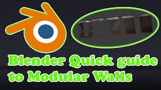 Quick Blender Tutorial Create Modular Wall Assets in Under 3 Minutes