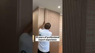 wpc wall panel background wall installation, wpc wall panel china supplier