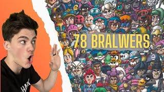 Drawing ALL 78 Brawlers in Brawl Stars | Edit Compilation