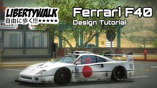 Ferrari F40 Liberty Walk Livery Tutorial | Car Parking Multiplayer