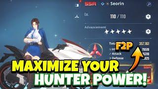 MAXIMIZE YOUR HUNTER POWERS BY DOING THIS F2P ACCOUNT FOR ALL PLAYERS! [Solo Leveling: Arise]