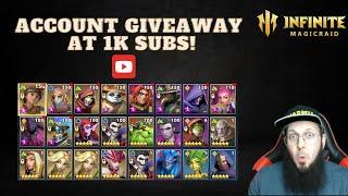 Account giveway at 1k Subs! - Infinite Magicraid