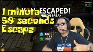 Escape Room 1 minute 58 seconds escape (Prison Break)