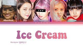 Blackpink || Ice Cream but you are Jennie (Color Coded Lyrics Karaoke)