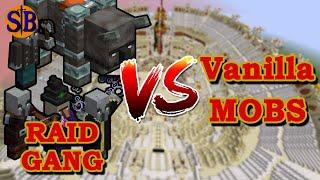 RAID GANG vs VANILLA group | Minecraft Mobs Battle - Undead, Animals, Nether